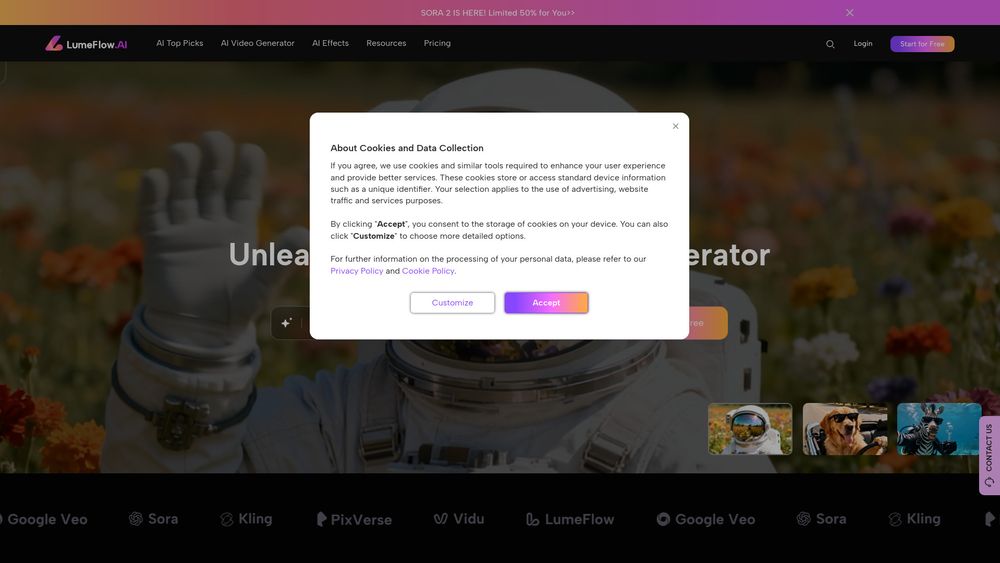 Screenshot of LumeFlow AI Screenshot of LumeFlow AI