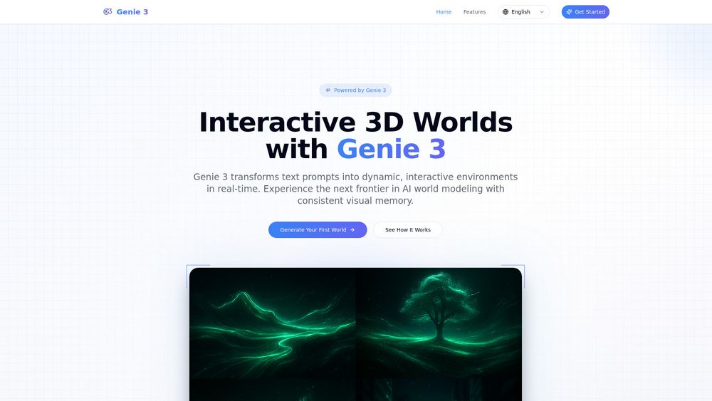 Screenshot of Genie 3