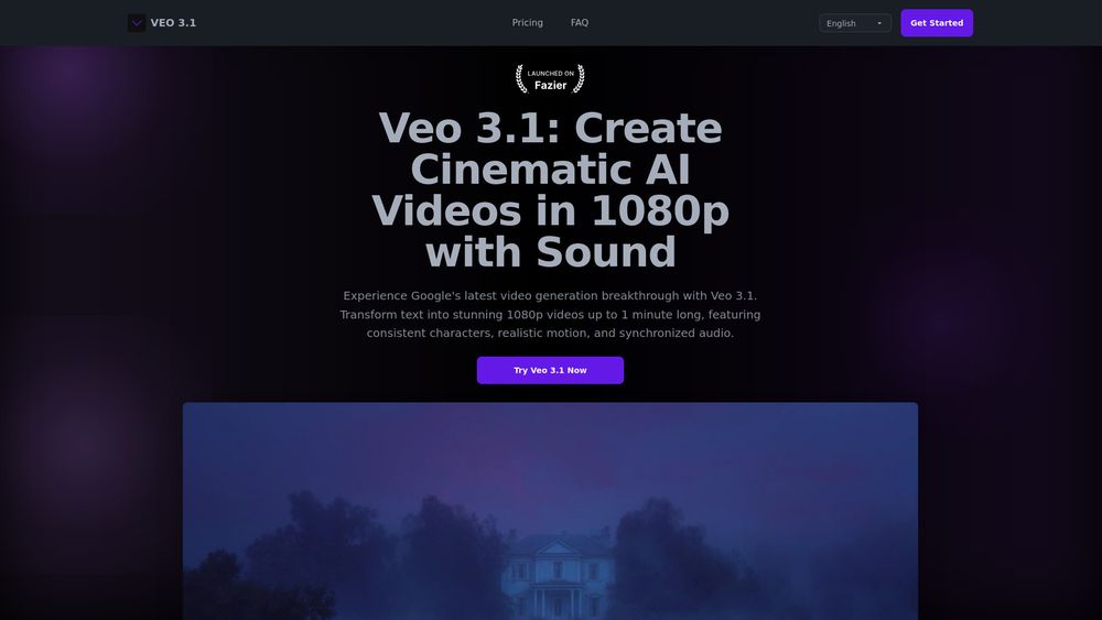 Screenshot of Veo 3.1: AI Video Generator with 1080p & Sound