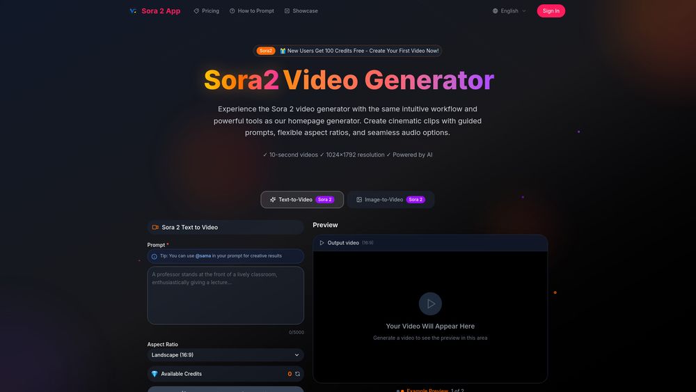 Screenshot of sora 2 app