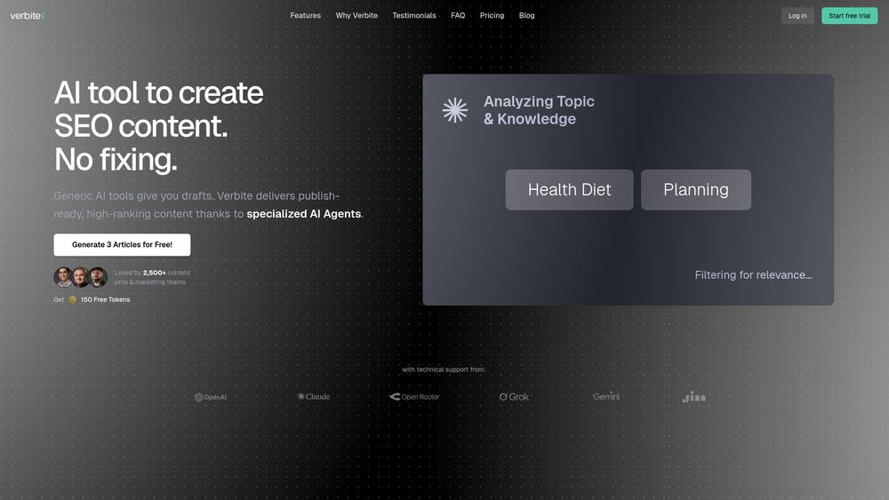 Screenshot of Verbite