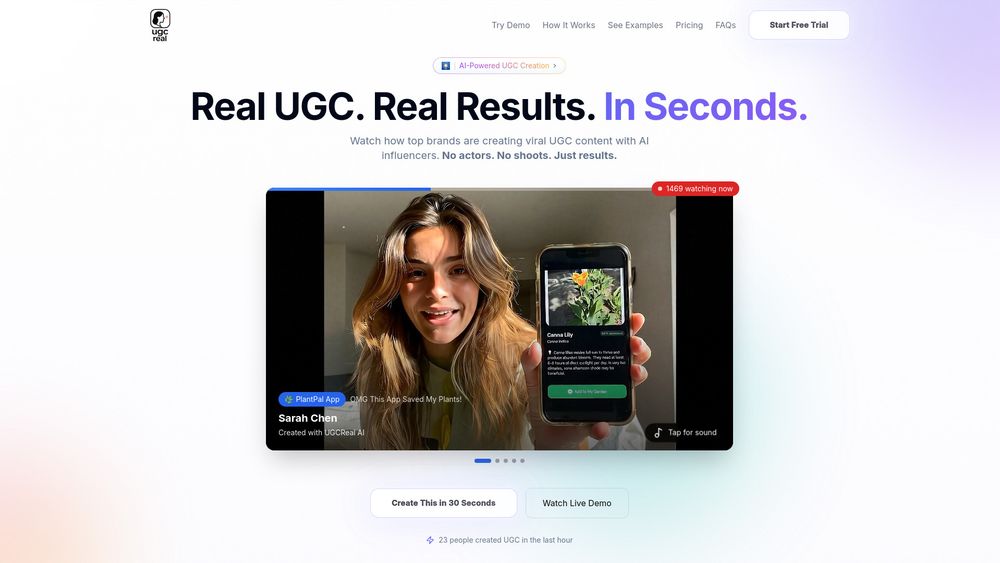 Screenshot of UGCReal