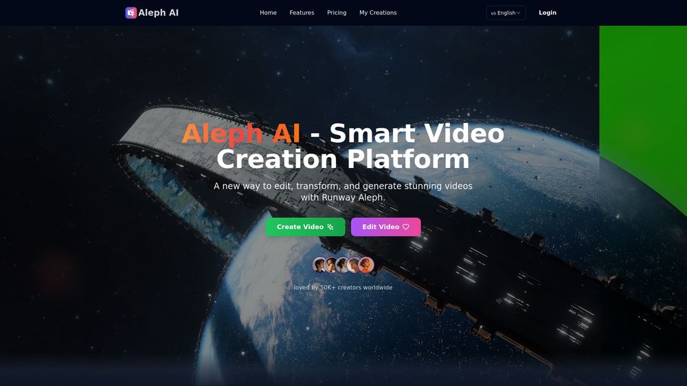 Screenshot of Runway Aleph AI