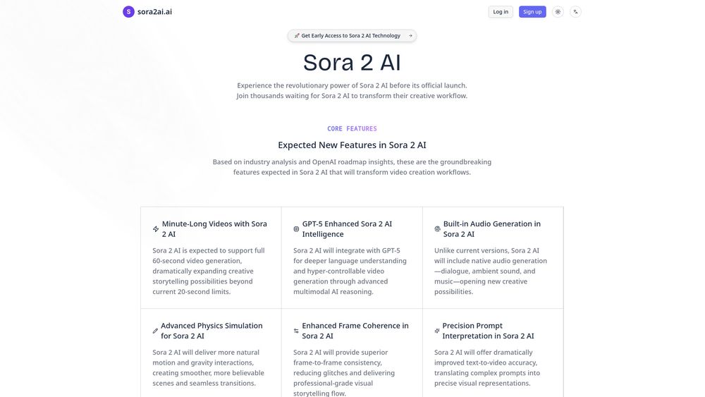 Screenshot of sora2ai.ai