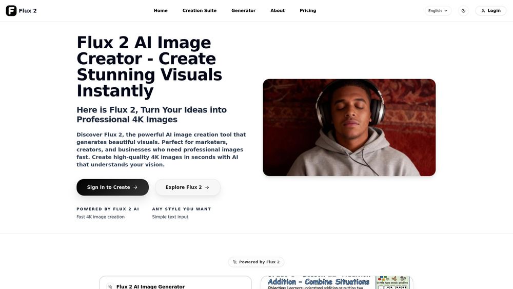 Screenshot of Flux 2 AI- Screenshot of Flux 2 AI-