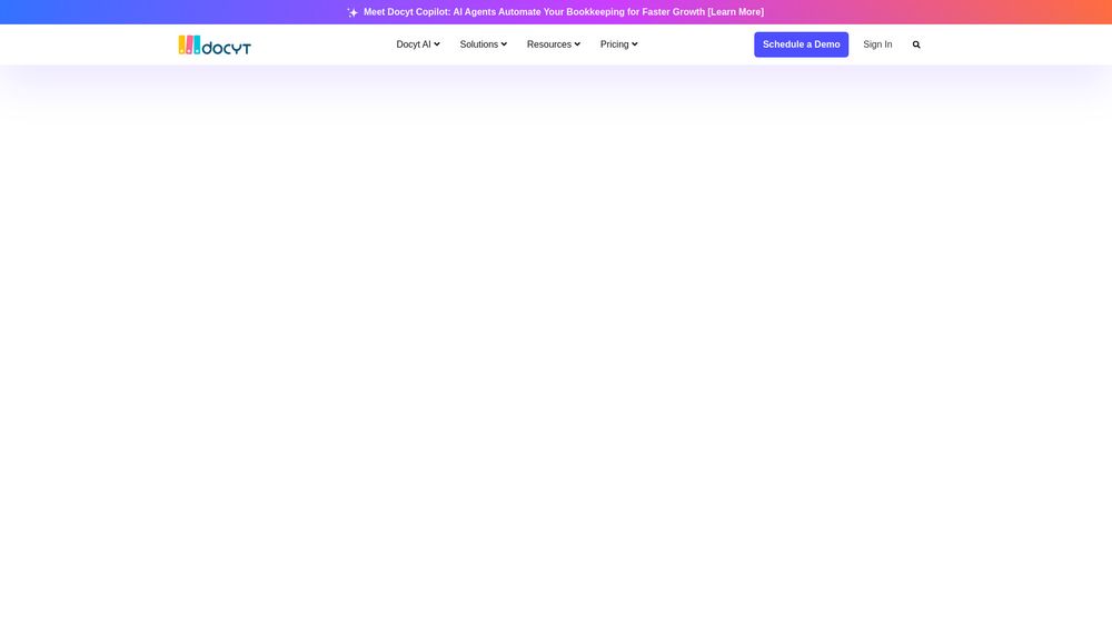 Screenshot of Docyt