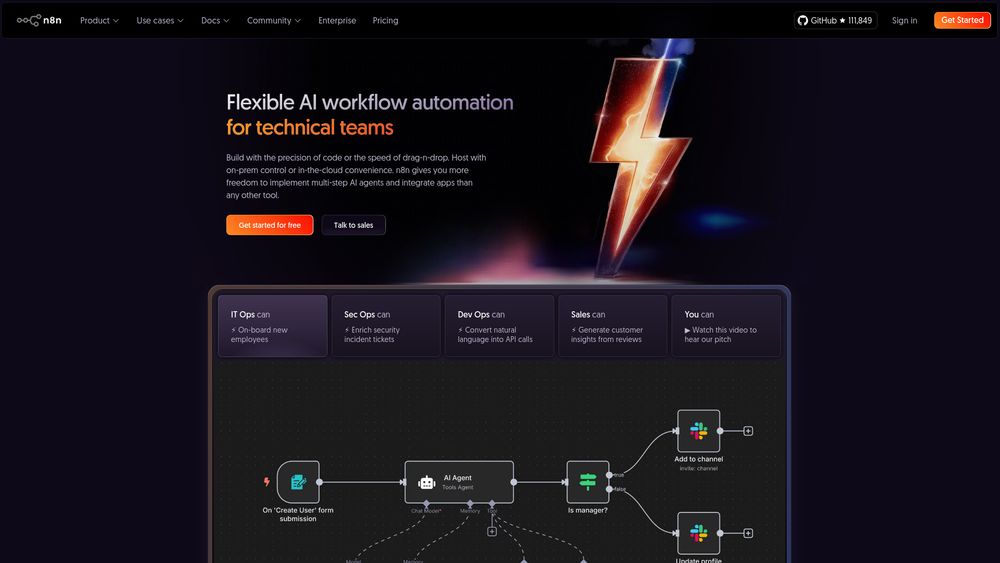 Screenshot of n8n