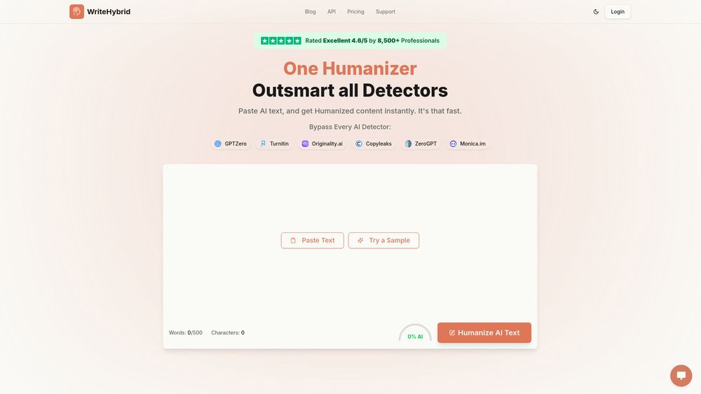 Screenshot of Humanize AI Text & AI Humanizer Online