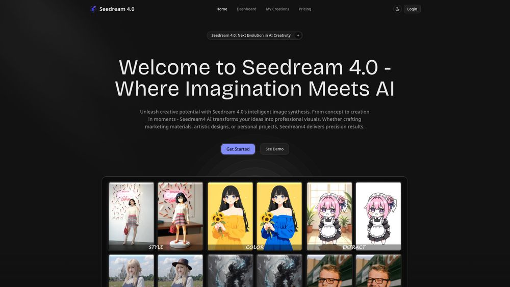 Screenshot of Seedream 4.0