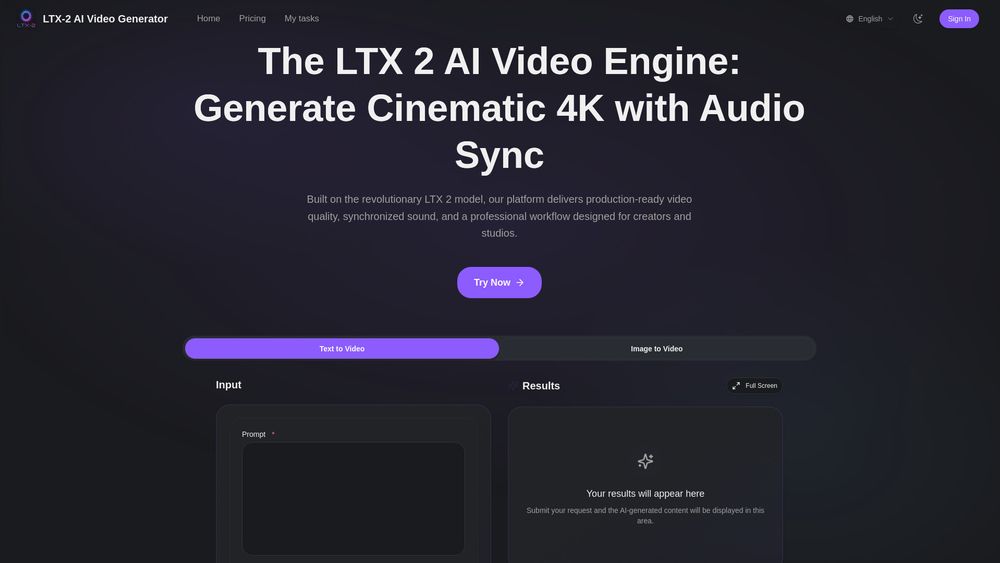 Screenshot of LTX-2 Video Screenshot of LTX-2 Video