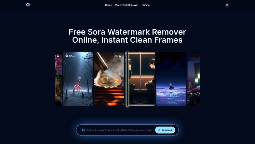 Screenshot of Sora Watermark Remover-