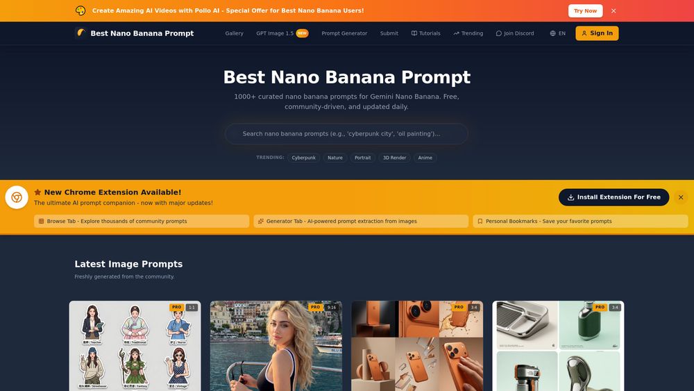 Screenshot of Best Nano Banana Prompt