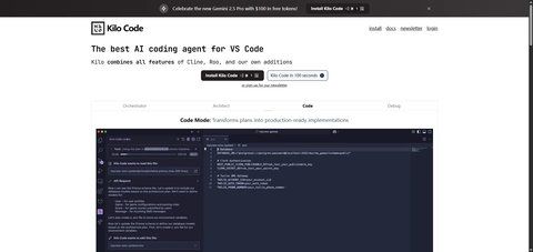 Screenshot of Kilo Code