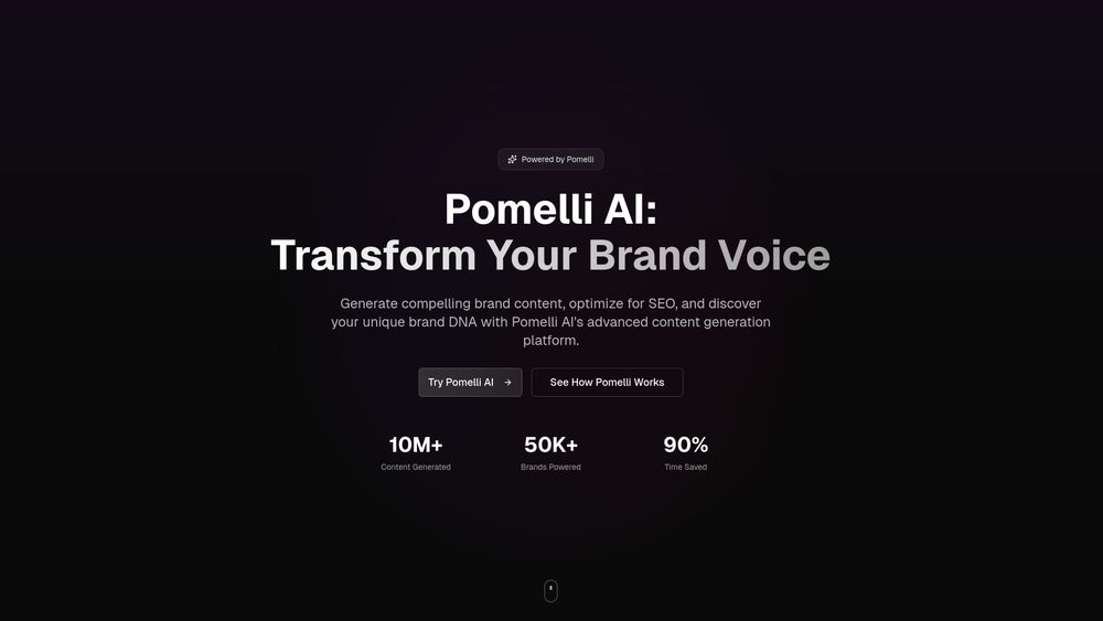 Screenshot of Pomelli AI