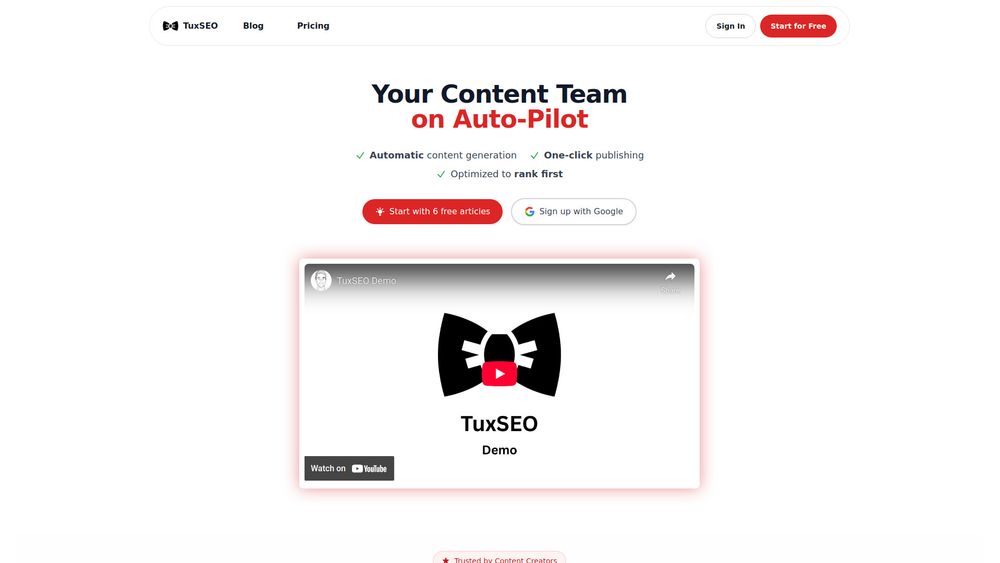 Screenshot of TuxSEO