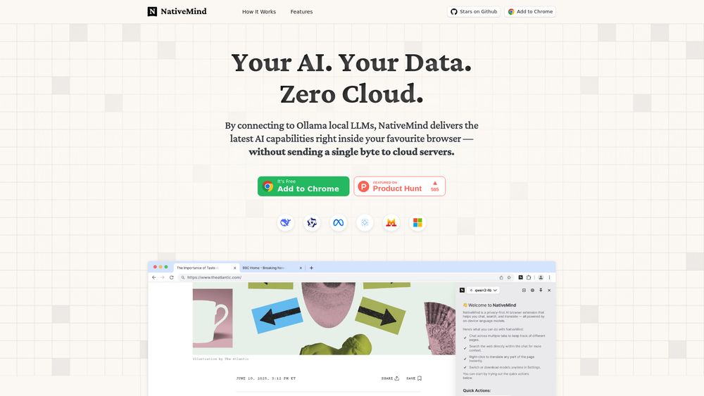 Screenshot of NativeMind