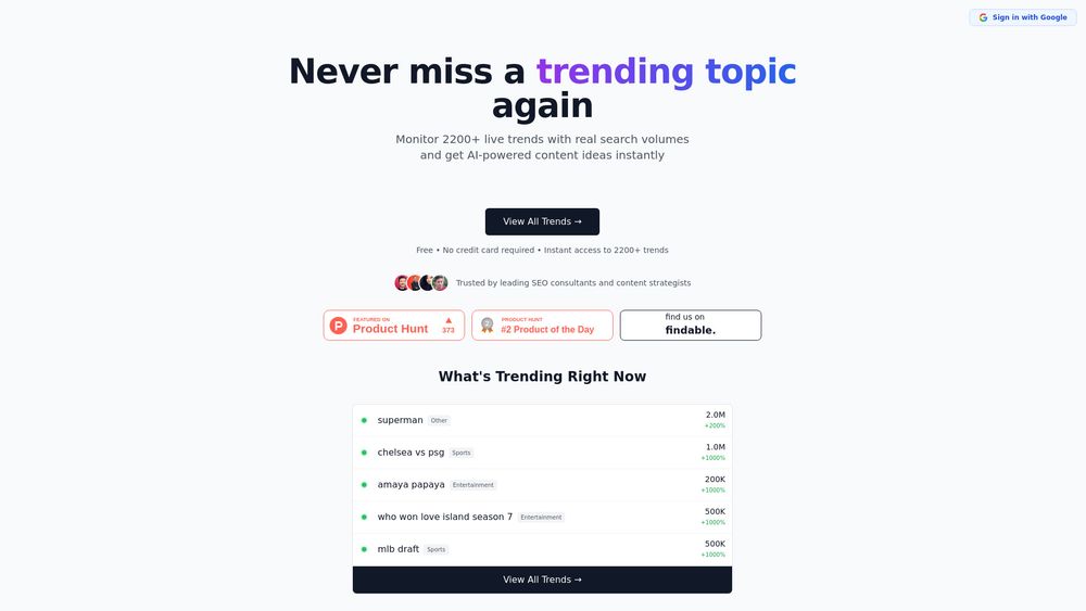 Screenshot of LLM SEO Trends