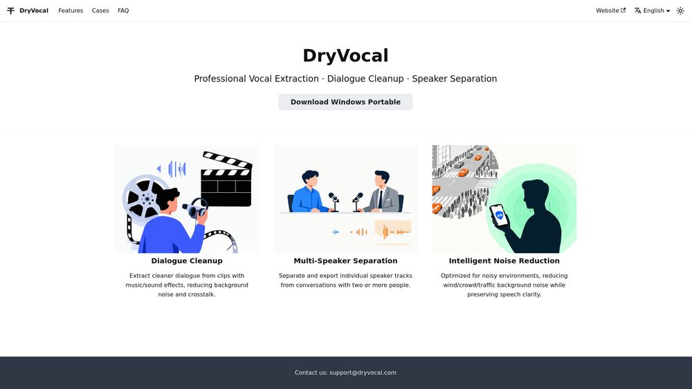 Screenshot of DryVocal