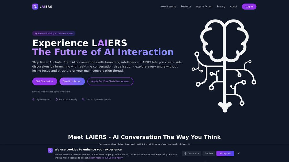 Screenshot of Laiers.ai