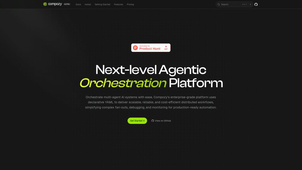 Screenshot of Compozy