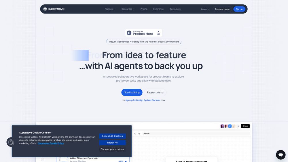 Screenshot of Supernova.io
