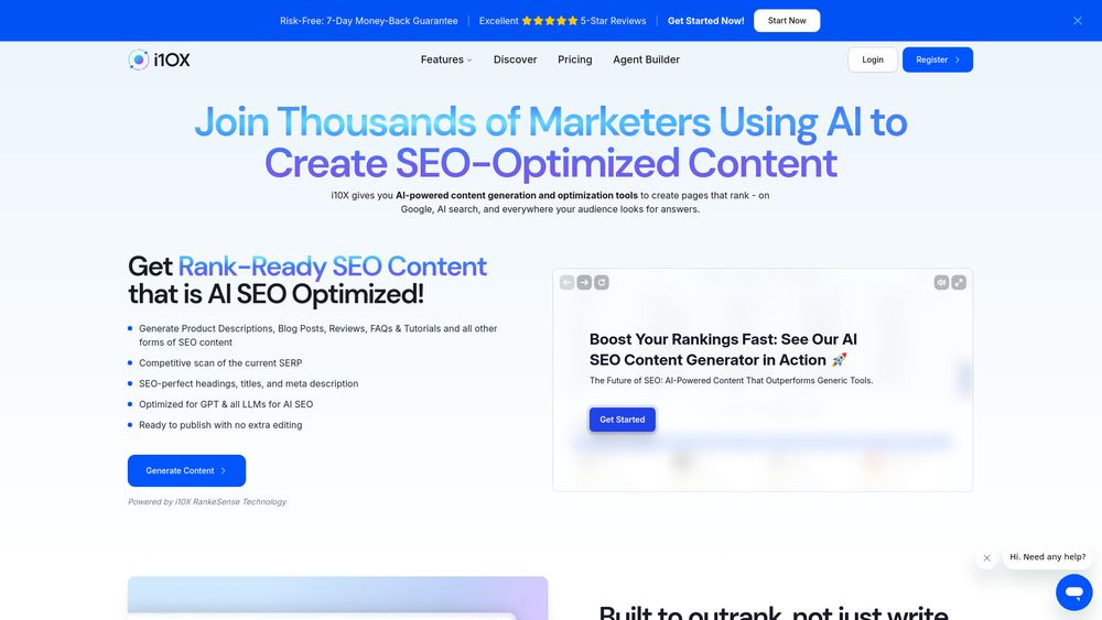 Screenshot of AI SEO Content Generator