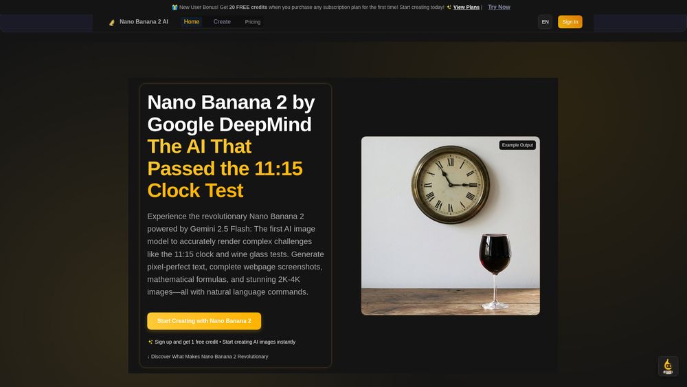 Screenshot of Free Nano Banana 2 AI - Google Nano Banana 2 Image model Screenshot of Free Nano Banana 2 AI - Google Nano Banana 2 Image model