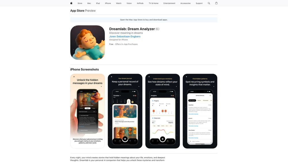 Screenshot of Dreamlab