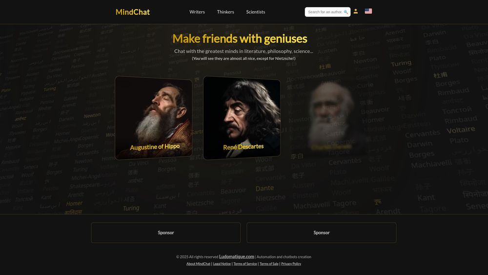 Screenshot of MindChat World
