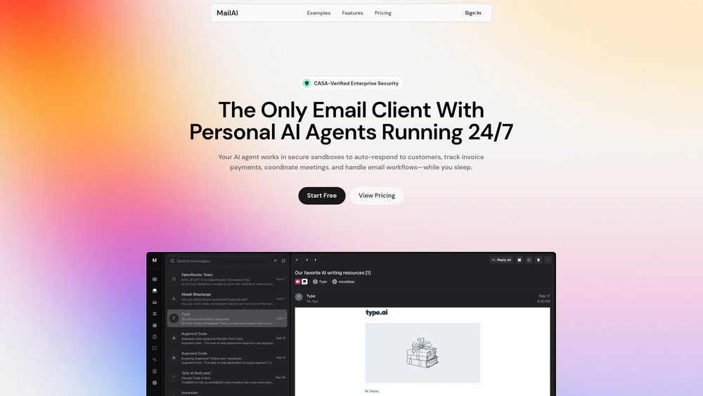 Screenshot of MailAI - AI Email Assistant