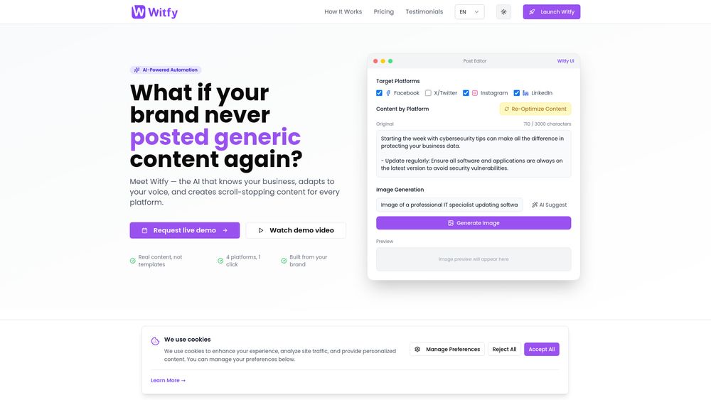 Screenshot of Witfy