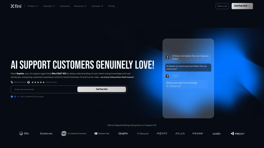 Screenshot of Fini