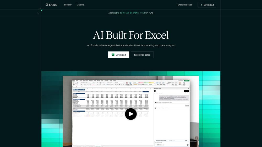 Screenshot of Endex AI Agent