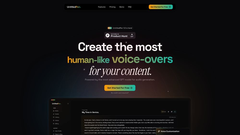 Screenshot of UntitledPen