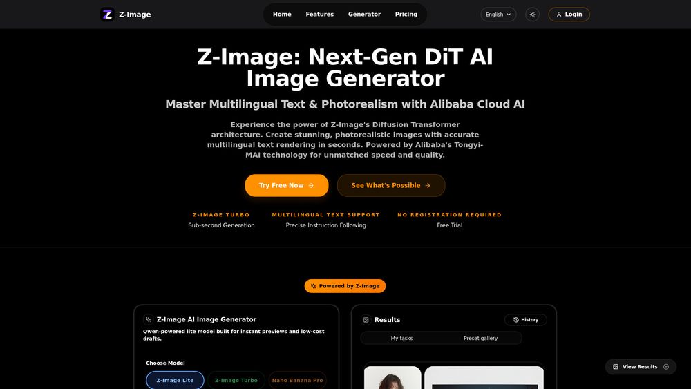 Screenshot of Z-Image - DiT AI Image Generator | 4K Photos in Milliseconds