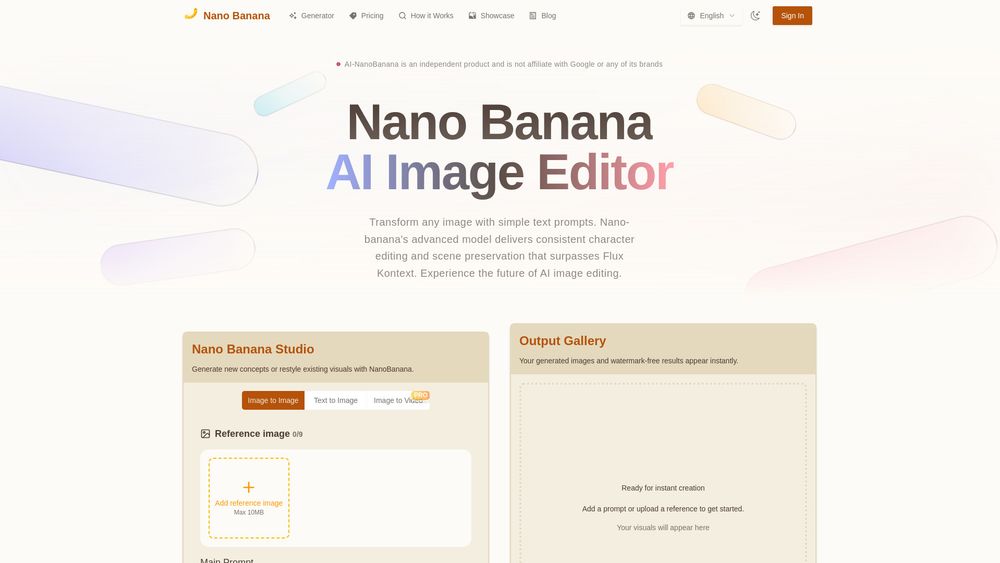 Screenshot of AI-NanoBanana