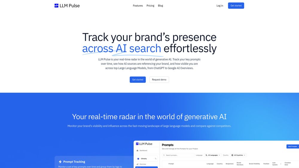 Screenshot of LLM Pulse