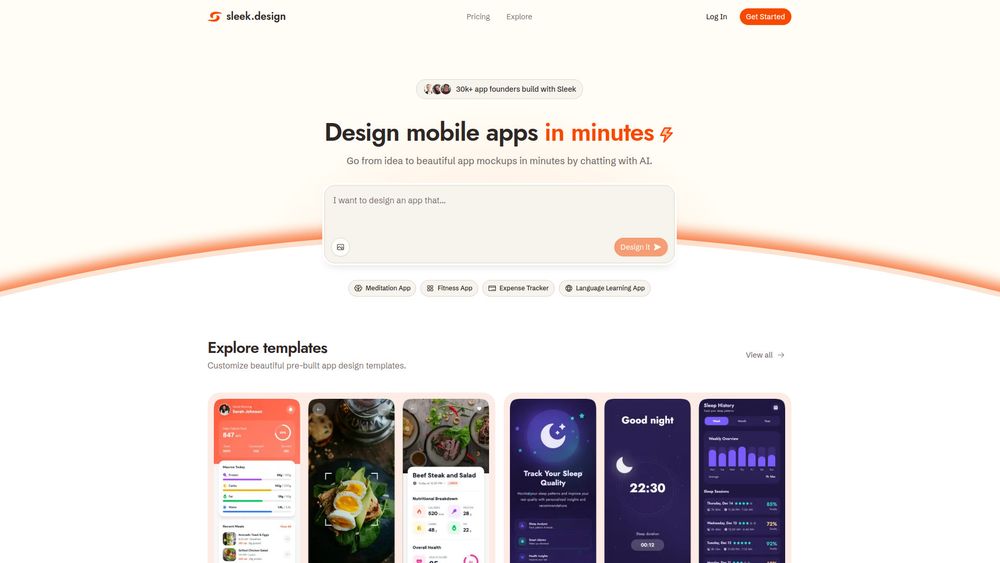 Screenshot of sleek.design