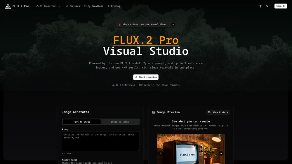 Screenshot of FLUX.2 Pro AI Screenshot of FLUX.2 Pro AI