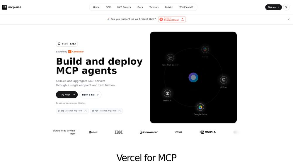 Screenshot of mcp-use