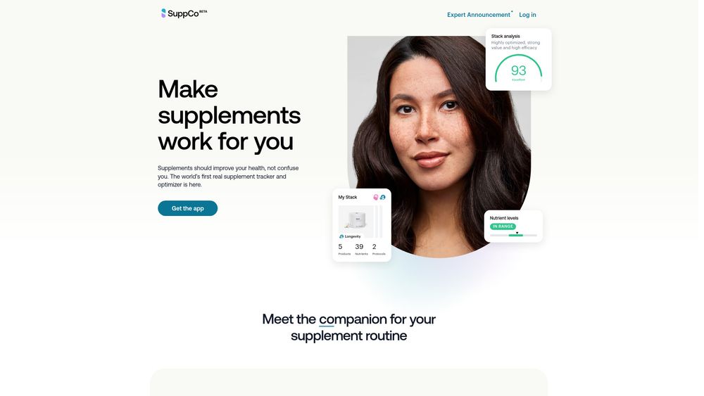 Screenshot of SuppCo