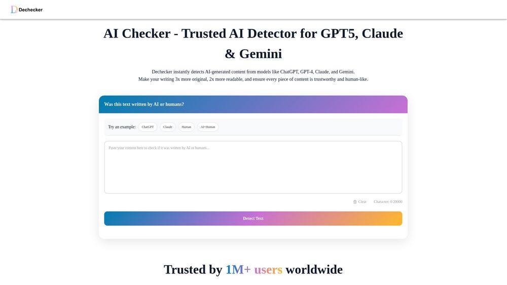 Screenshot of Dechecker