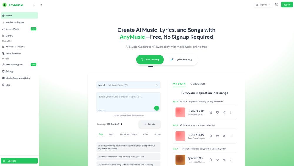 Screenshot of AnyMusic Screenshot of AnyMusic