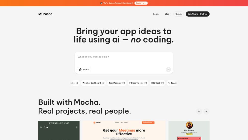 Screenshot of Mocha