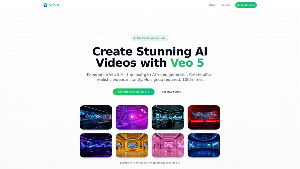Screenshot of Veo 5 AI