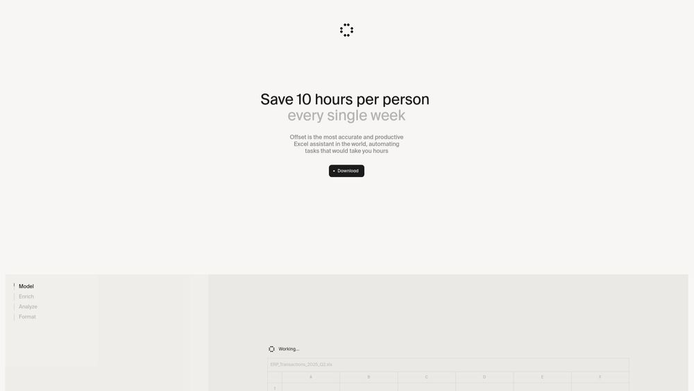 Screenshot of Offset