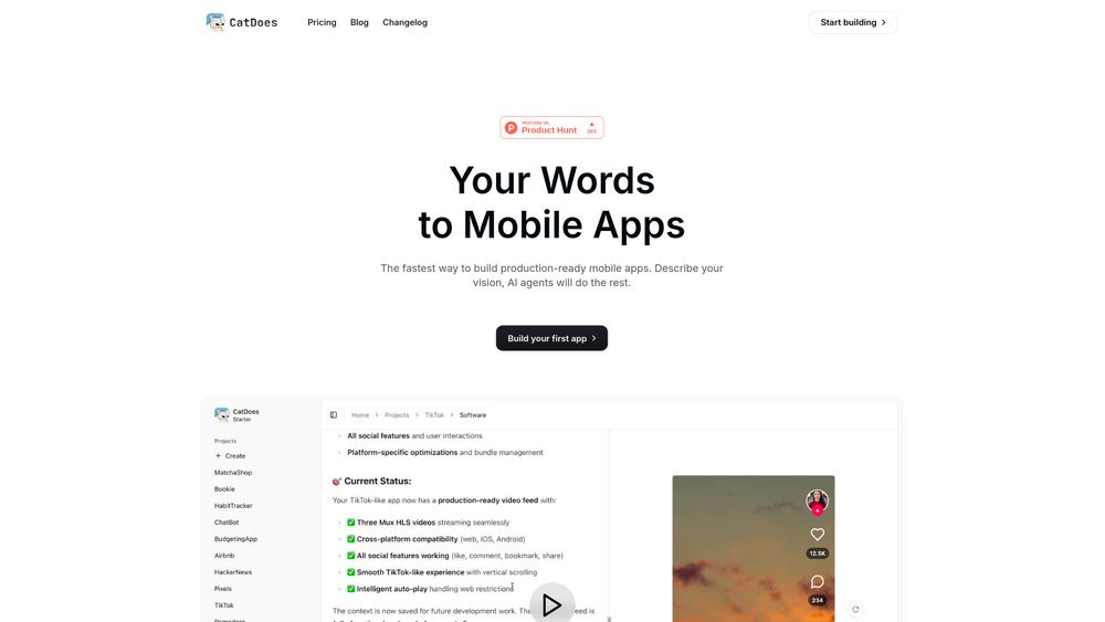 Screenshot of CatDoes