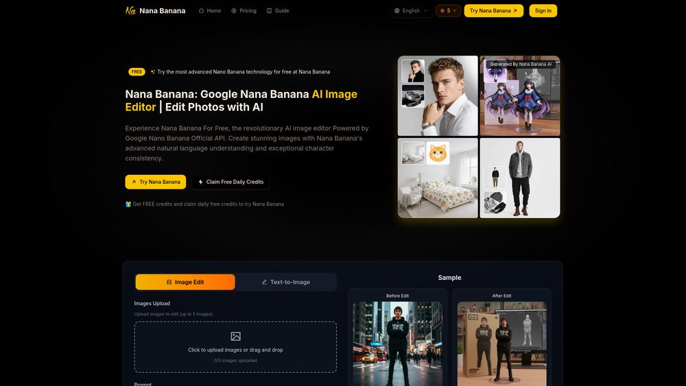 Screenshot of Nana Banana