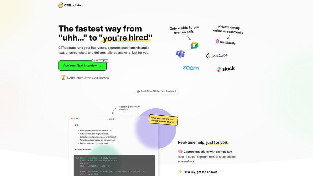 Screenshot of CTRLpotato