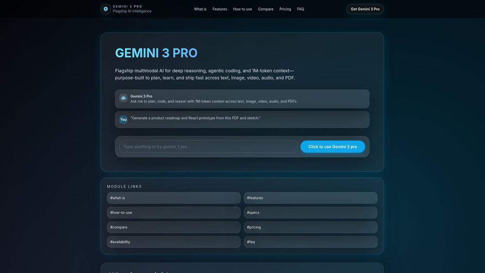 Screenshot of Gemini 3 Pro
